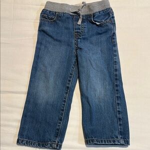 Jeans with tie waist